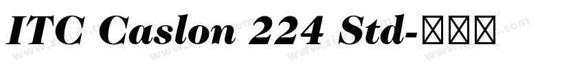ITC Caslon 224 Std字体转换